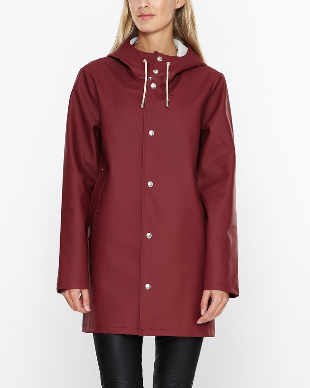 Stutterheim Rain Coat Stockholm Vinröd L