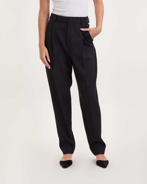 Trousers High-Waisted Tapered Black 2