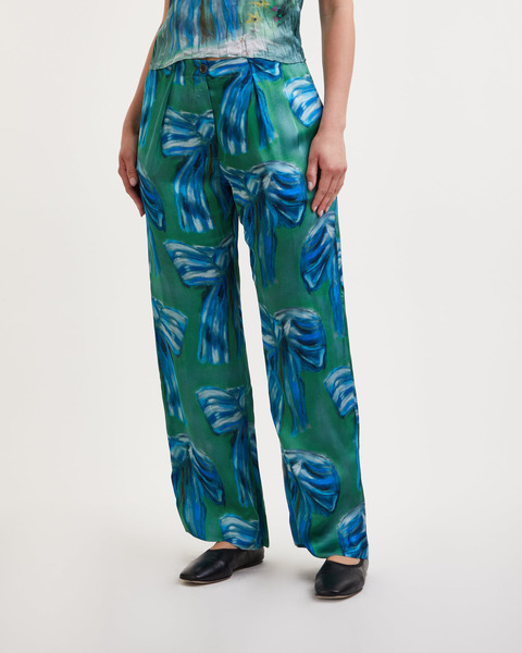 Trousers FN-WN-TROU001011 Grön 1