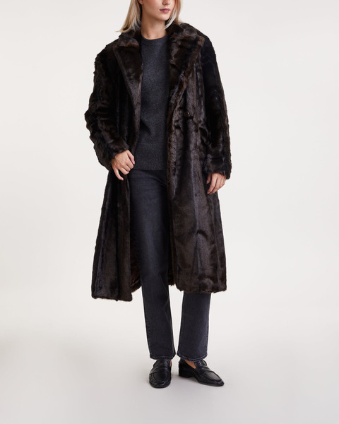 Jacka Elaina Faux Fur Cappuccino  1