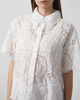 Malina Shirt Claudia Short Sleeve Lace White 40