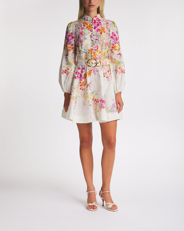 Zimmermann Dress Natura Buttoned Mini Pink 2 (M-L)