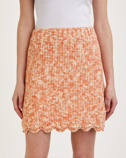 Skirt Nadia Knitted Orange 2