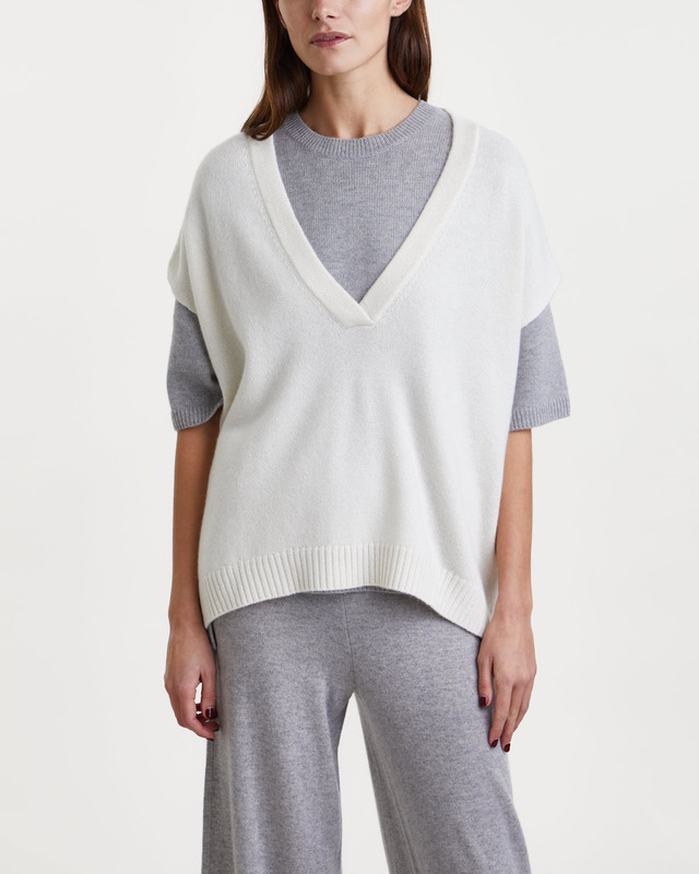 LISA YANG Väst Linn Cashmere Offwhite 0 (XS-S)