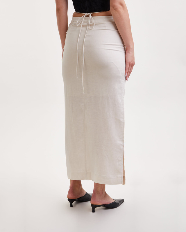 Gestuz Kjol MalouGZ Linen MW Beige 34