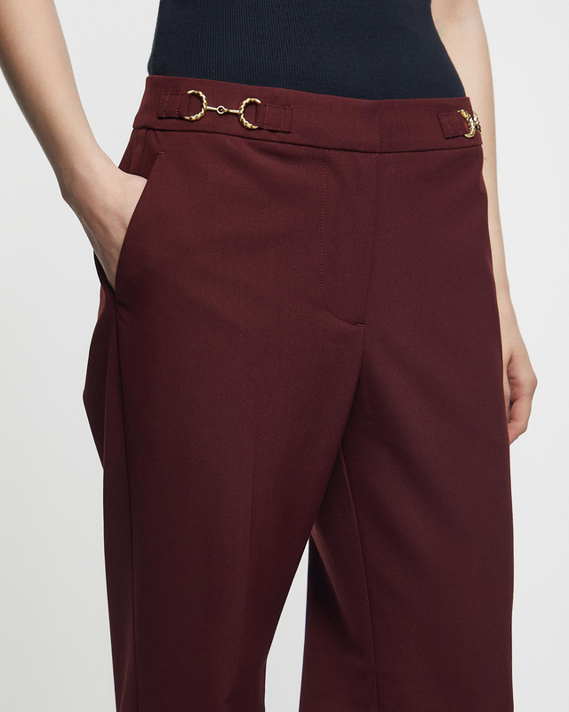 Ulla Johnson Pants Quartier Mid-Rise  Bordeaux US 4 ( EUR 36)