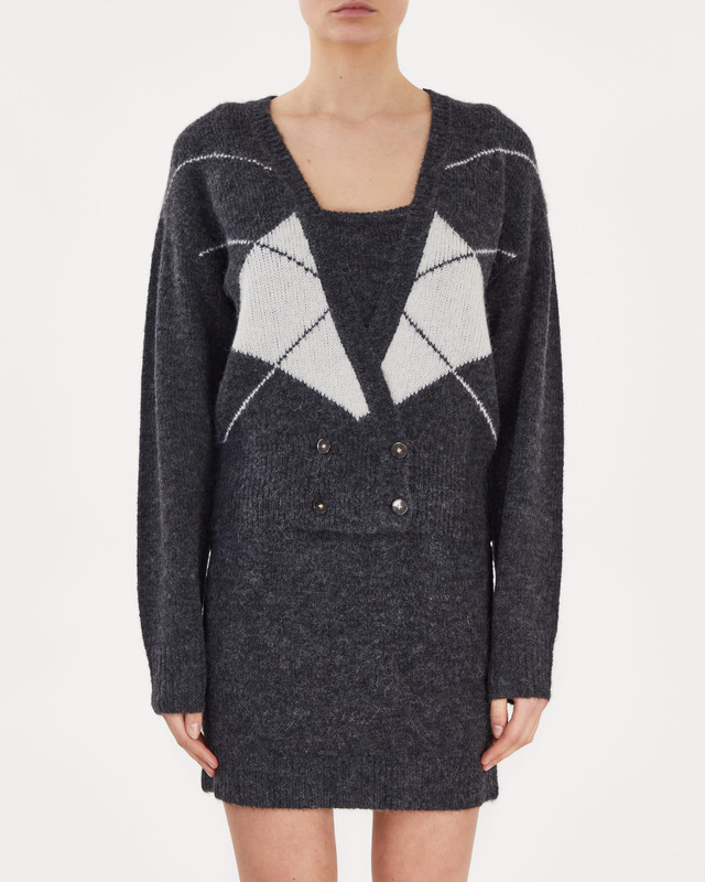 The Garment Verbier Cardigan  Grå/beige UK 8 (EUR 36)