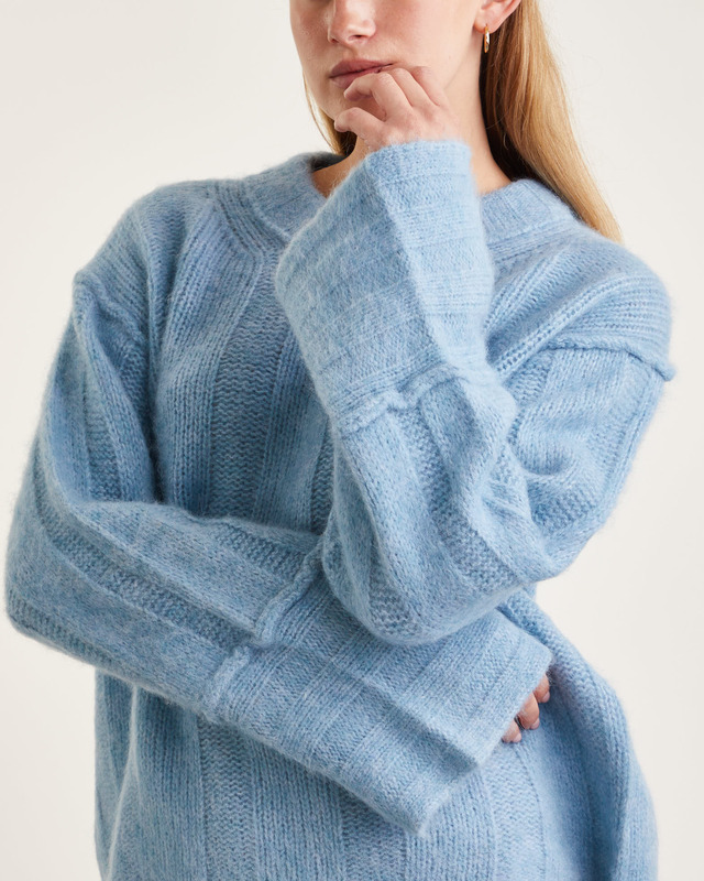Dagmar Sweater Brushed Alpaca  Celeste XL