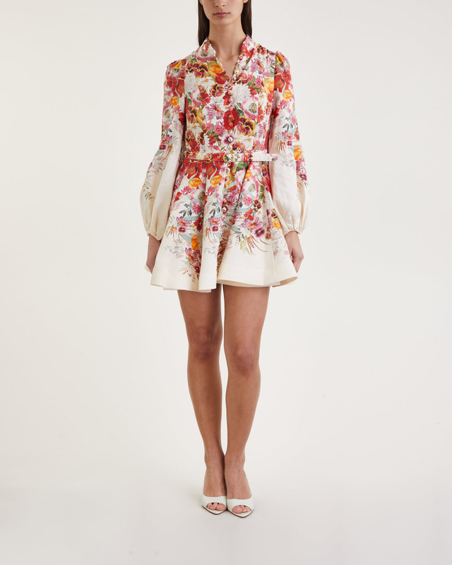 Zimmermann  Klänning Wonderland Buttoned Mini Rosa 2 (M-L)
