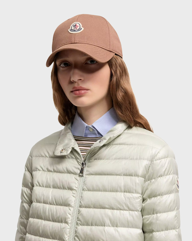 Moncler Gabardine Baseball Cap Brun ONESIZE