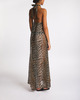 Ganni Dress Chiffon Halterneck Leopard 40
