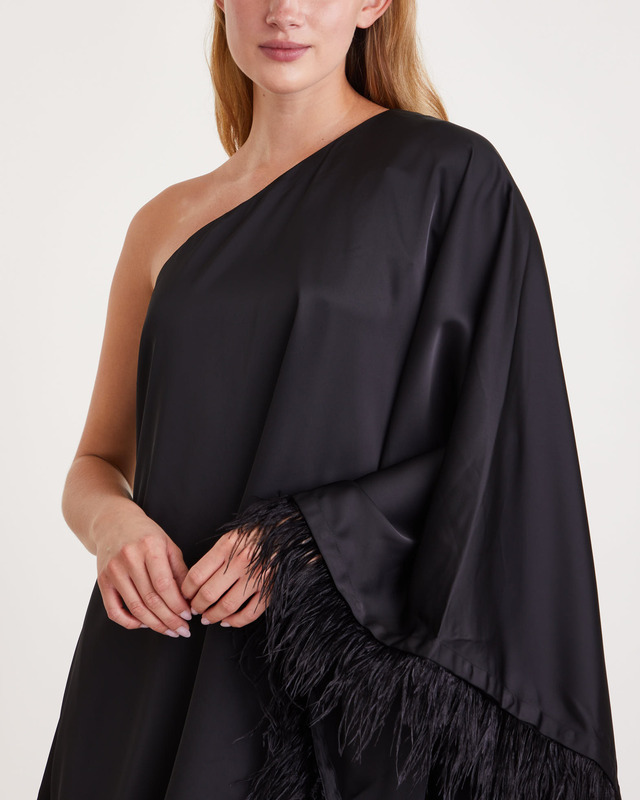 Malina Klänning Andrea feather mini Svart S