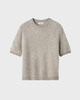 Soft Goat T-skjorte Brushed Short Sleeve Greige L