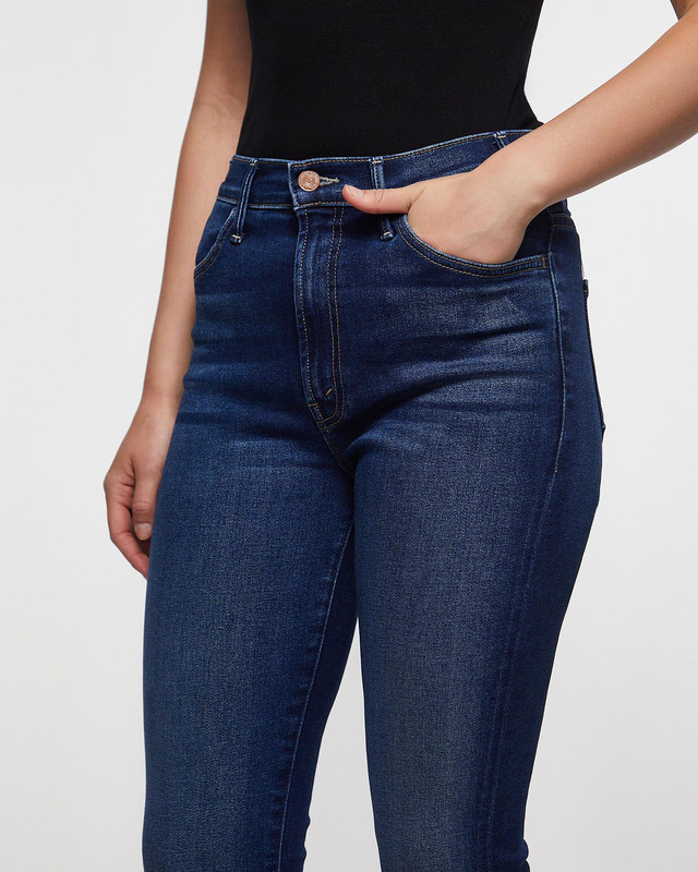 Mother Denim Jeans The Hustler Ankle Taking Chance Mid blue  30