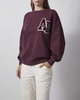 Anine Bing Sweatshirt Miles Letterman Bordeaux S