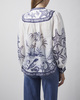 FARM Rio Blus Coast Scarf Long Sleeve Offwhite M