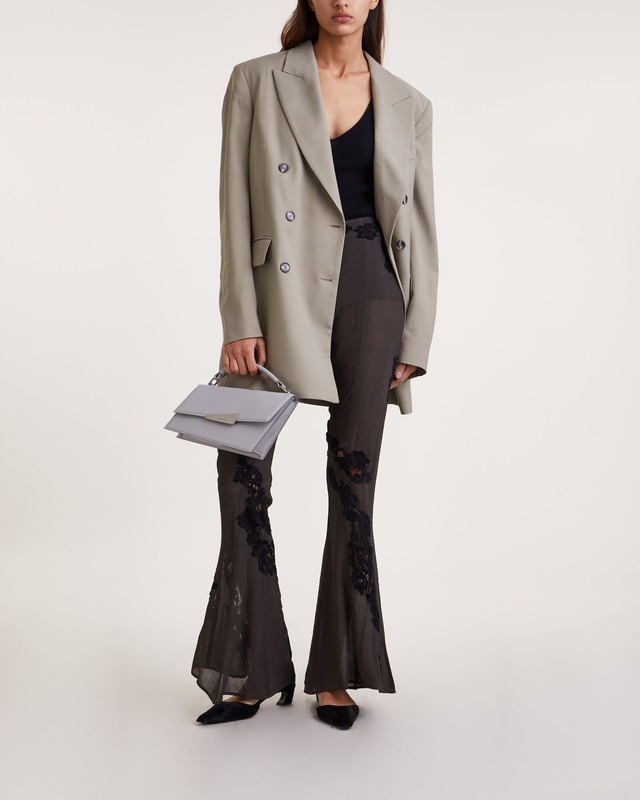 Acne Studios Byxor Lace Flared Grå 36