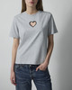 CLOEYS T-shirt heart grey Ljusgrå XS