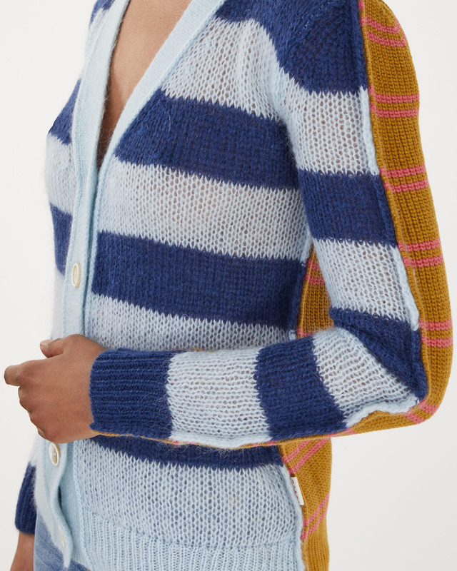 Marni Cardigan Mohair Blå IT 40 (EUR 36)