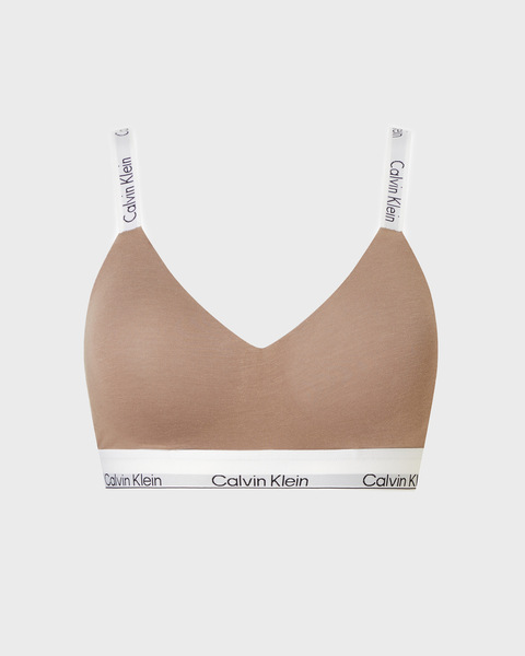 Lght Lined Bralette Taupe 1