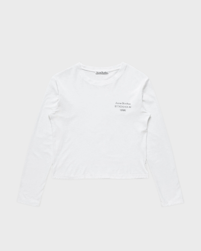 Acne Studios T-shirt Distressed Logo Offwhite XXS/XS