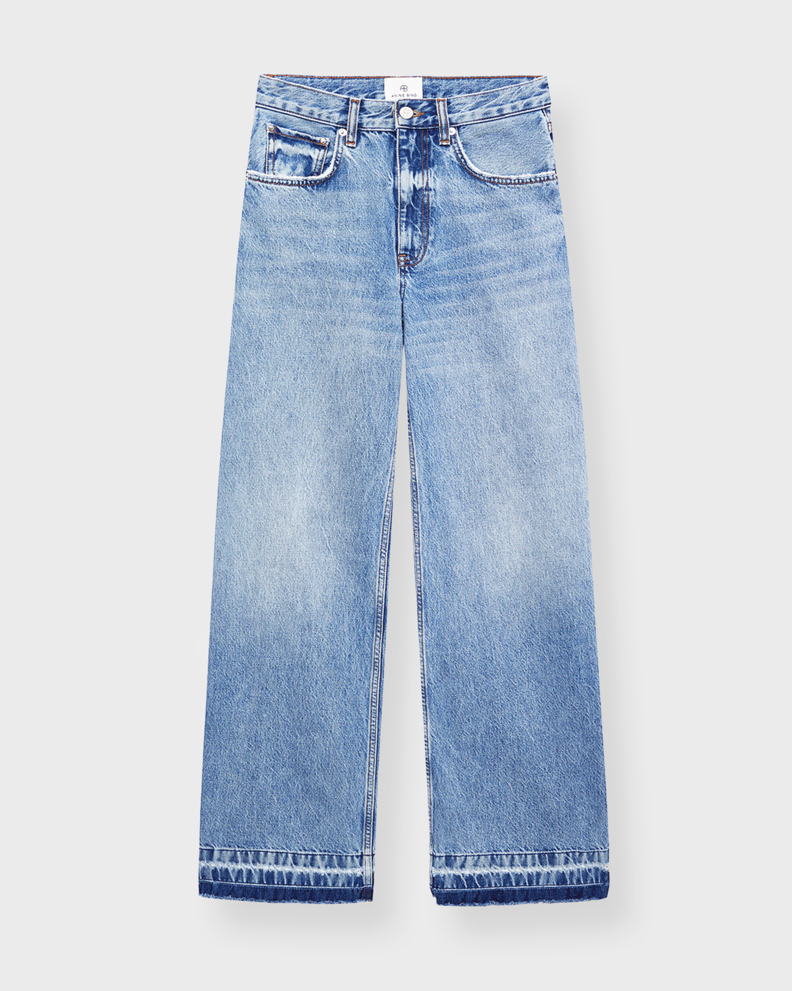 Anine Bing Women's Washed Blue Lewis Jean - Caspian Blue 28