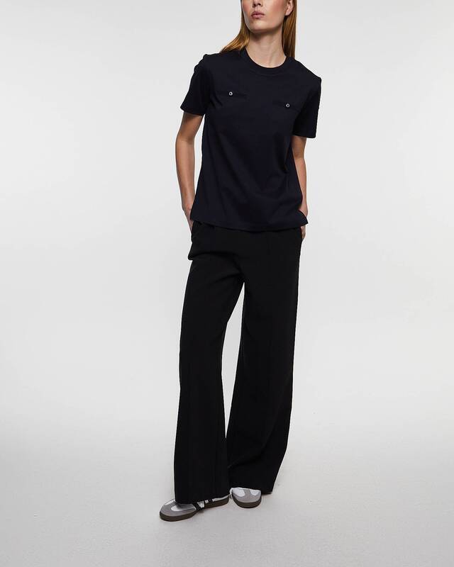 Moncler T-Shirt Cotton Pocket Navy S