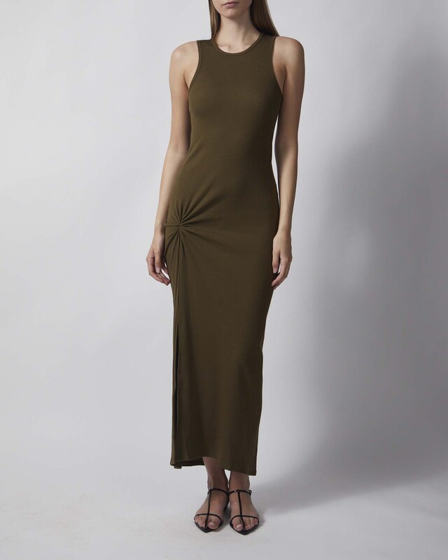 Dagmar Dress Knot Tank Dark green XS