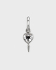 Maria Nilsdotter Earring Single Love Faceted  Silver ONESIZE