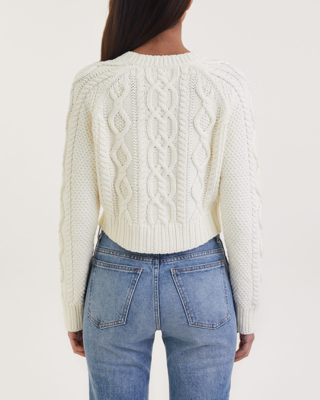 POLO Ralph Lauren Cardigan Aran Knit Creme XL