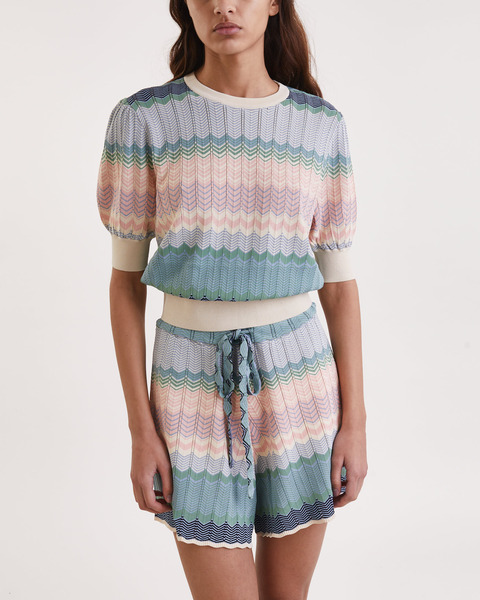 Stickad Top Multicolor 1
