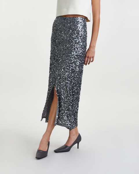 Skirt Alba Sequin Grey 2