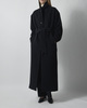 Dagmar Frakke Wool Robe Black 34