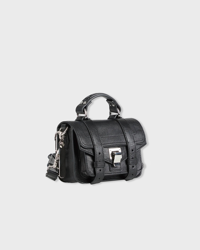 Proenza Schouler Leather Bag PS1 Micro  Black ONESIZE