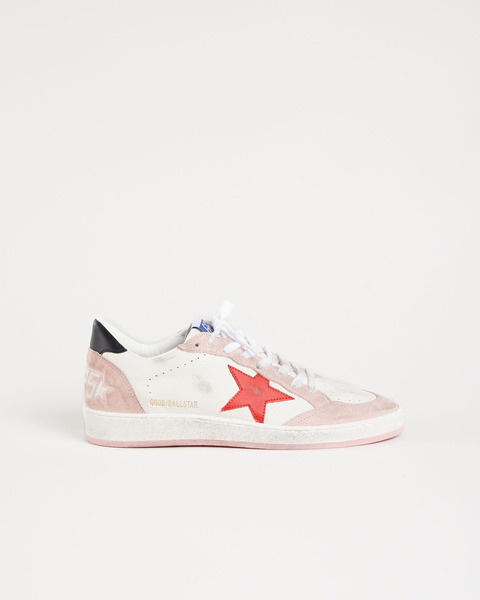 Sneakers BALL STAR LEATHER STAR AND HEEL SPUR Vit/rosa 1