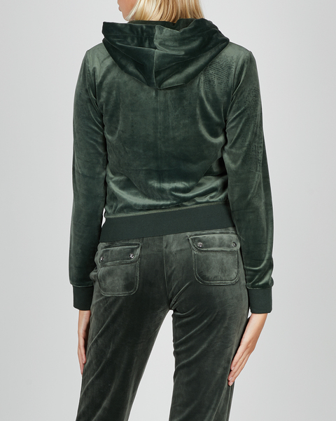 Sweater Robertson Classic Velour Mörkgrön 2