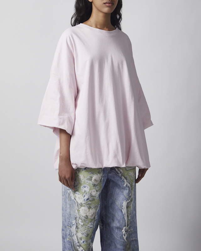 Acne Studios T-Shirt Logo Gathered Light pink XS