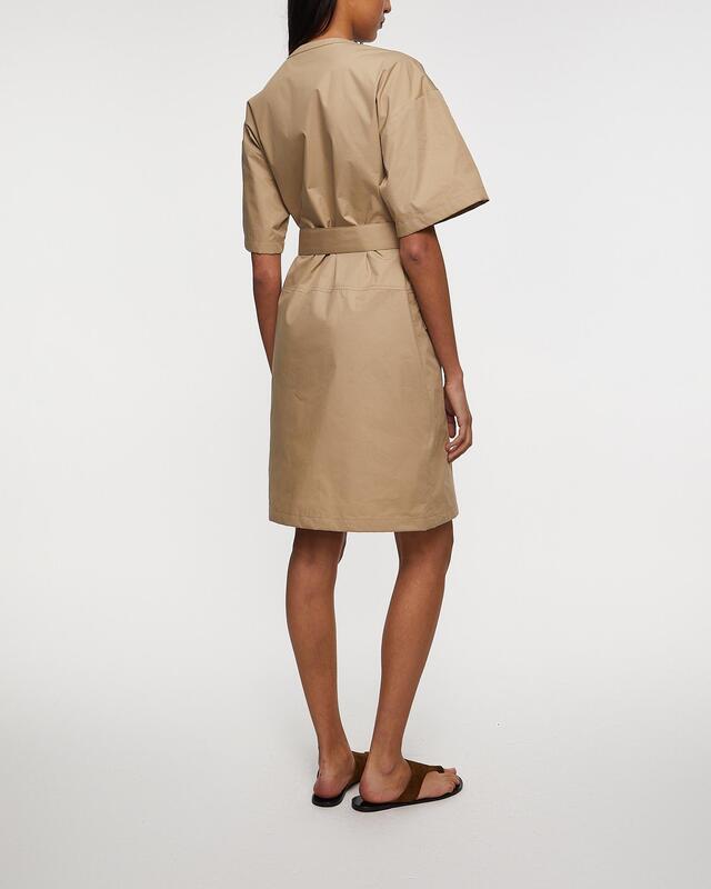 Moncler Klänning Belted Mini Beige IT 42 (EUR 36)