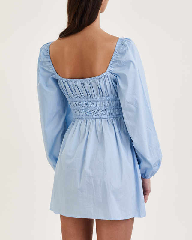 Faithfull The Brand Dress Paloma Mini Blå XS