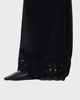 Malina Byxor Marine Satin Lace Hem Black 42