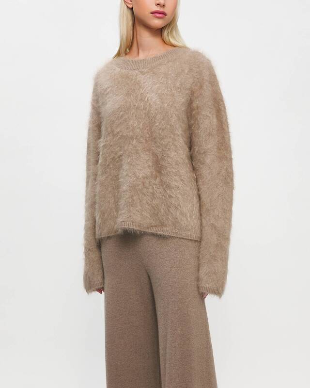 LISA YANG Tröja Natalia Cashmere Brun 1 (S-M)