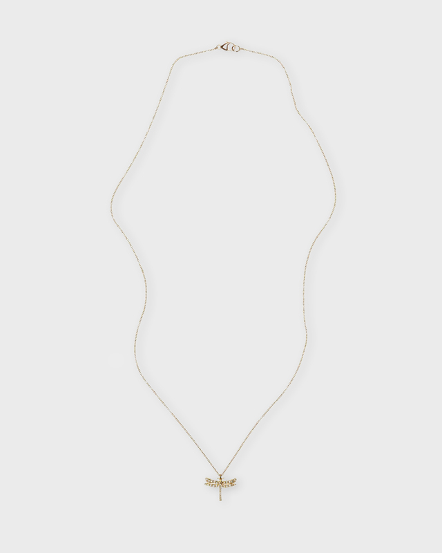 CBYC Necklace Diamond Dragonfly Gold Guld ONESIZE