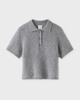 Almada Label  T-Shirt Maika Collar Cashmere Grå L