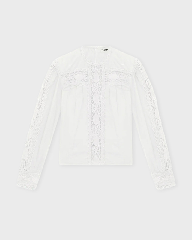 Isabel Marant Étoile Blouse Valmira Top White FR 44 (EUR 42)