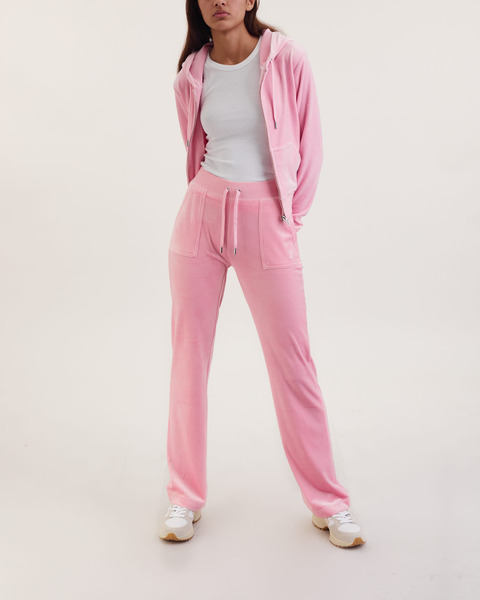 Hoodie Robertson Classic Velor Zip Rosa 2