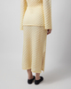 Malina Skjørt Fannie Pointelle Knitted Maxi Light Yellow XL