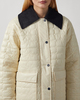 Ganni Jacket Shiny Quilt Creme L-XL