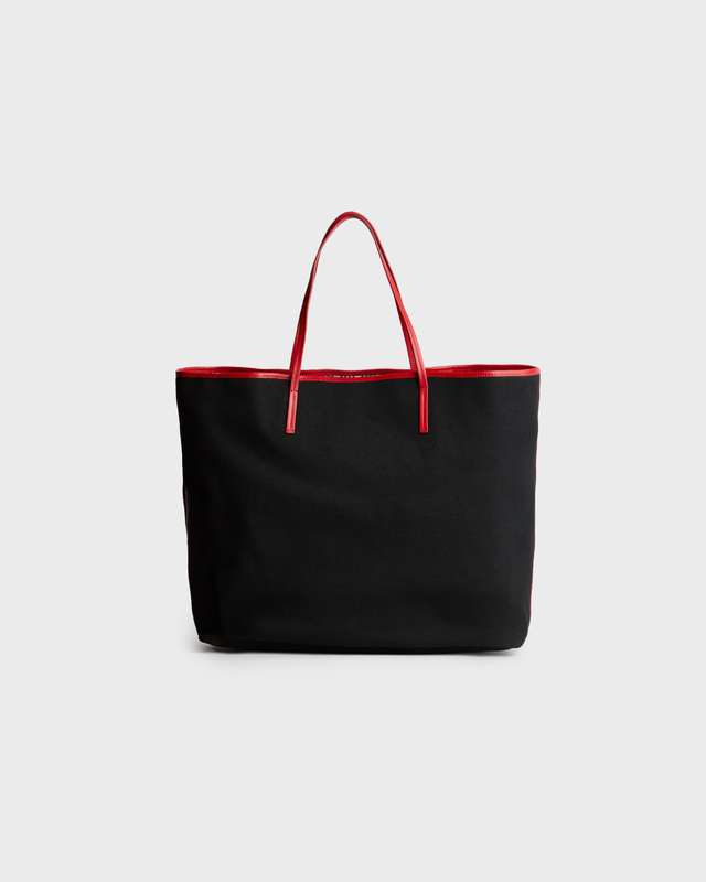 Marni Bag Logo Tote Svart/vinröd ONESIZE