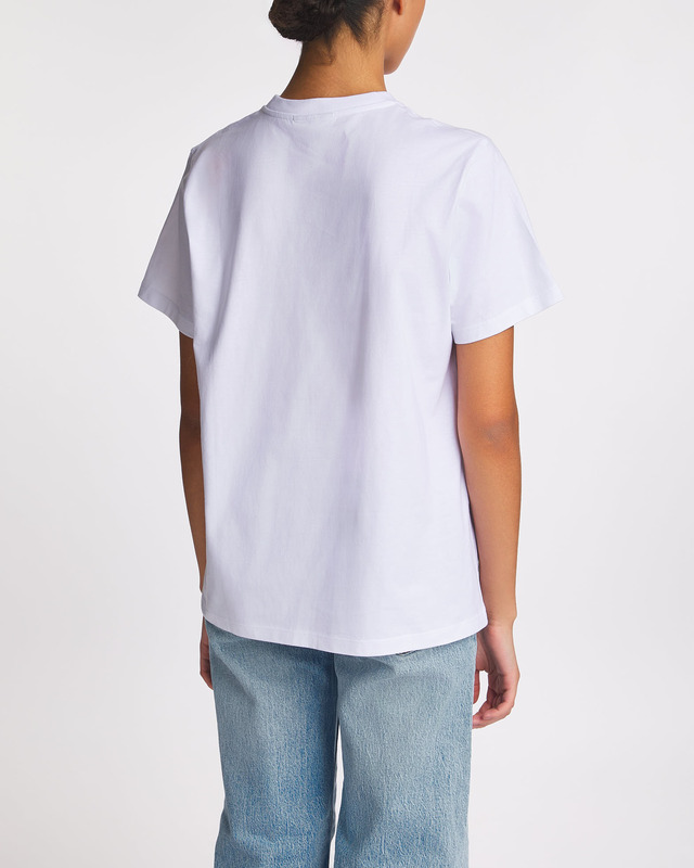Ganni T-shirt Jersey Coctail  White M