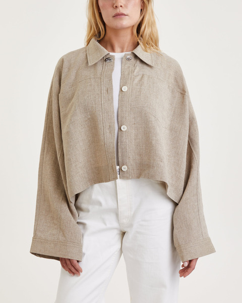 Skjorta Loose Banner Beige 1